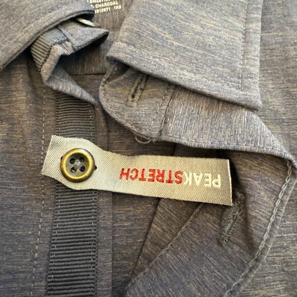 SWISSTECH Charcoal Performance Long Sleeve Button Up Shirt Large Stretch NWOT - Picture 6 of 12